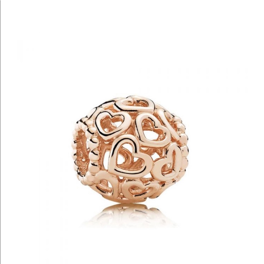 Pandora rose gold heart charm